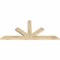 Ekena Millwork Saratoga Rough Sawn Timber Gable Bracket, Douglas Fir, 60"W x 27"H x 2"D x 4"F, 11/12 Pitch GBW060X27X0204SAR00RDF - alternate 4